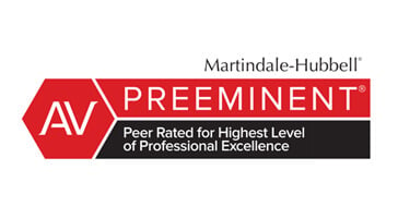 Martindale-Hubbell AV PREEMINENT Peer Rated for Highest Level of Professional Excellence