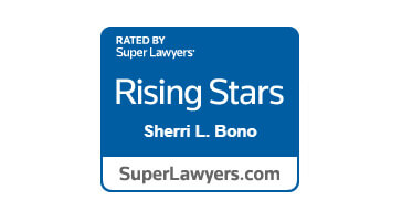 RATED BY Super Lawyers Rising Starts Sherri L. Bono SuperLawyers.com